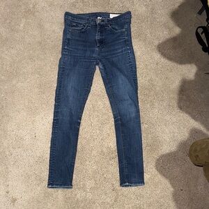 Rag & Bone High Rise Ankle Skinny Jean
